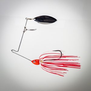 Spinnerbait rouge et blanc
