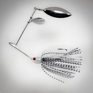 Spinnerbait Blanc Nacré et Noir