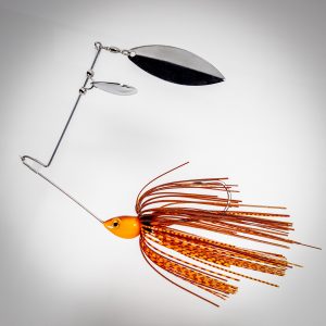 Spinnerbait Orange et Brun