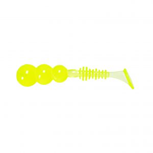 Leurre Souple Little Fisher Snack Ball Shad 75 jaune fluo
