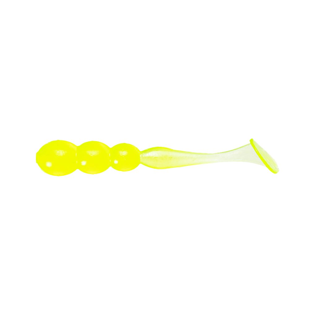 Leurre souple Little Fisher Snack Ball Shad Slim jaune fluo1